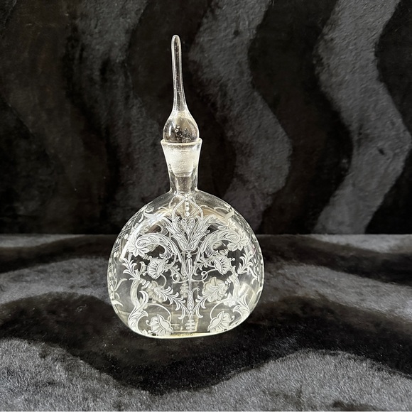 French Art Deco Glass Bottle - Picture 8 of 8